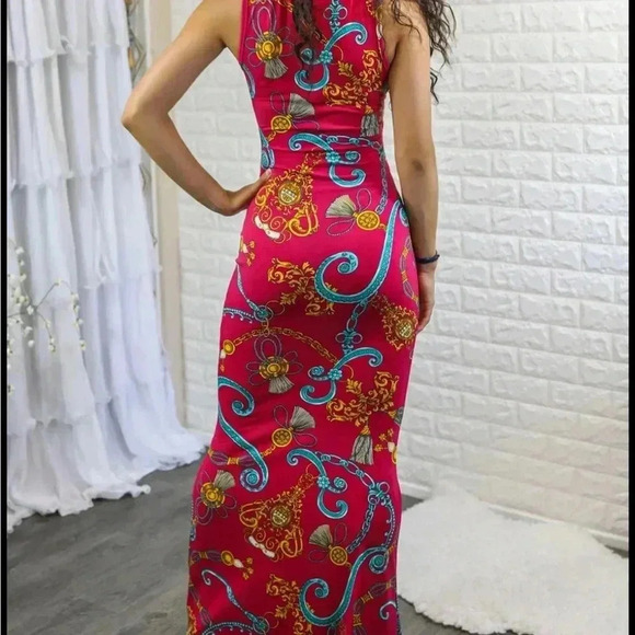 Desire Bodycon Cut-Out with Knot Detail Maxi Dress - Picture 2 of 4